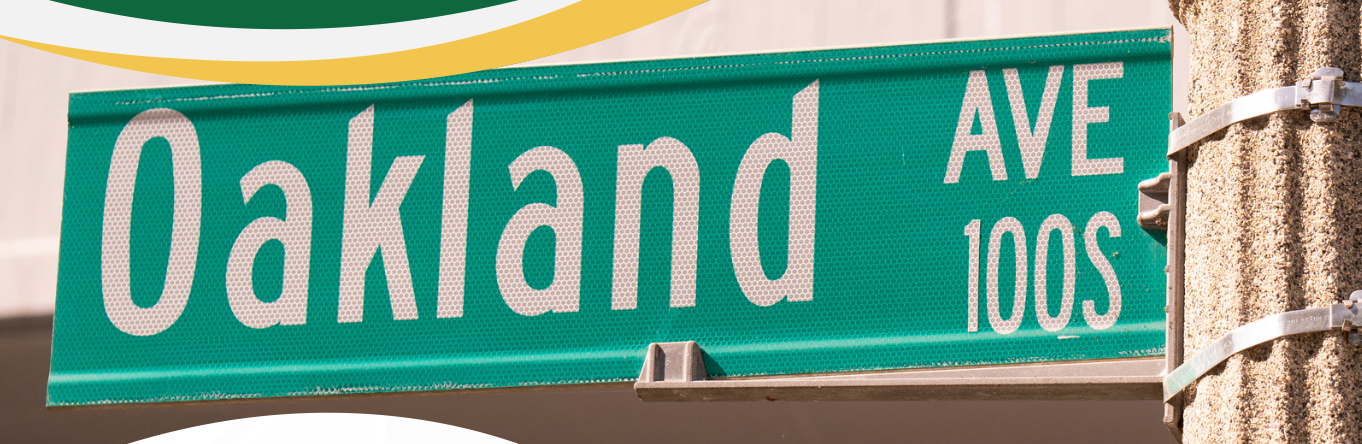 Oakland Avenue street sign.