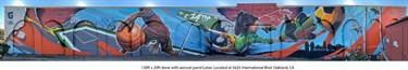 A mural painted on a wall.