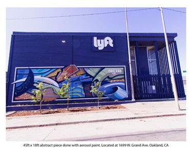 A mural painted on a wall.