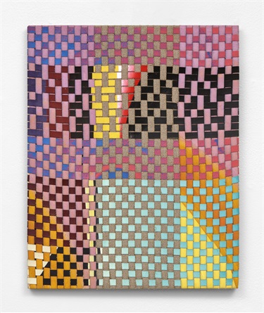 A colorful piece of artwork. 