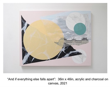 A piece of abstract artwork.