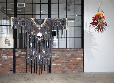 An art installation in a gallery. 