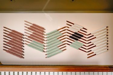 An abstract art installation. 