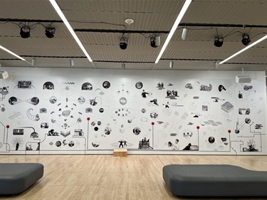 A multimedia art installation.