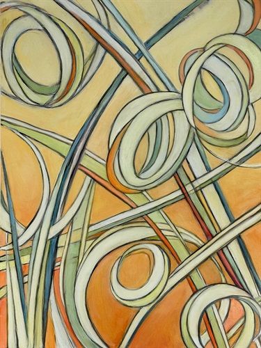 An abstract piece of artwork.