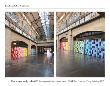 Photos of an art installation.