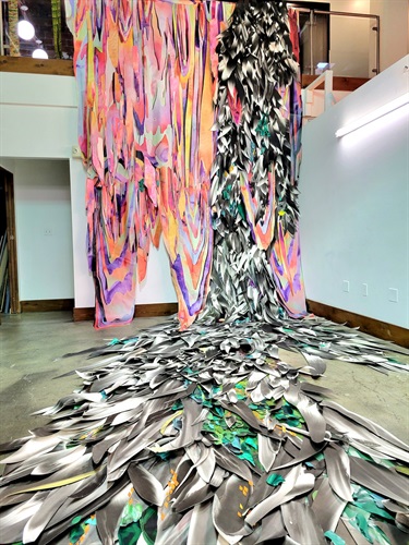 An art installation in a gallery.