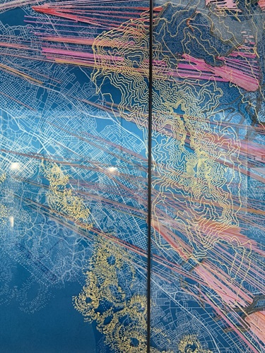 An abstract artwork piece. 