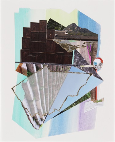 An abstract piece of artwork.