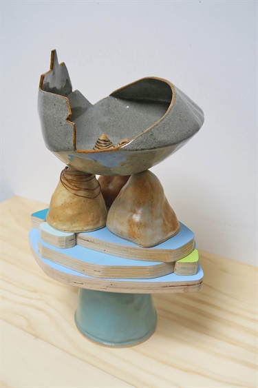 An abstract sculpture.