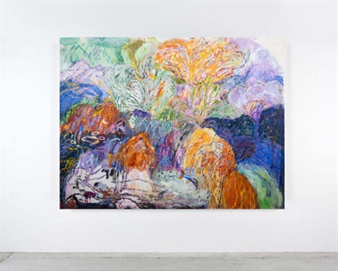 A piece of abstract artwork. 