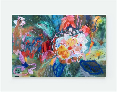 A piece of abstract artwork. 