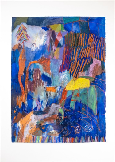 A piece of abstract artwork. 