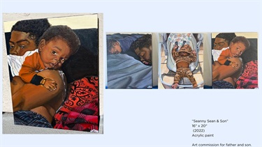 A series of paintings. 