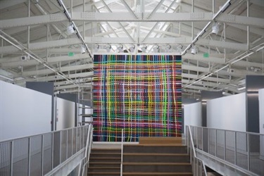 A large scale art installation in a gallery. 