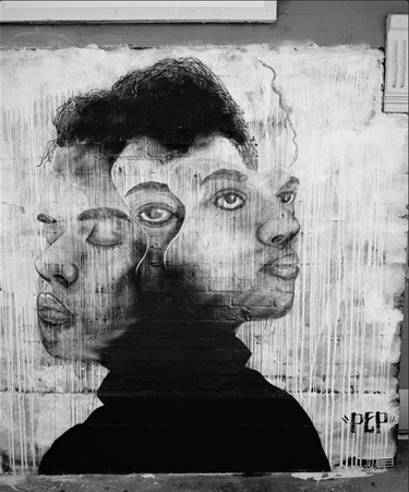 An abstract drawing.