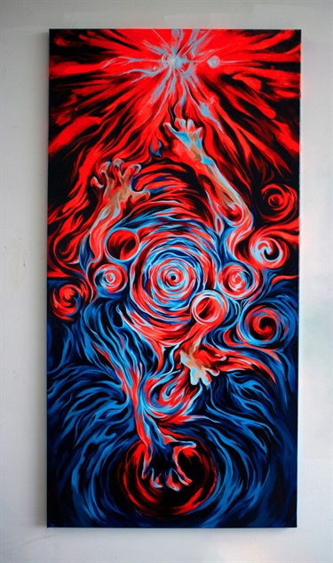 An abstract painting. 