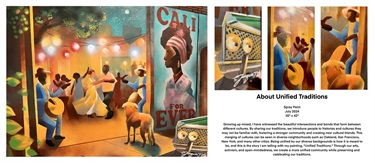 A series of images of artwork. 