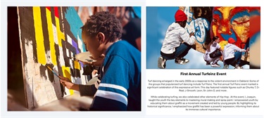 A series of images of artwork. 