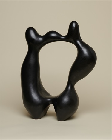 An abstract sculpture. 