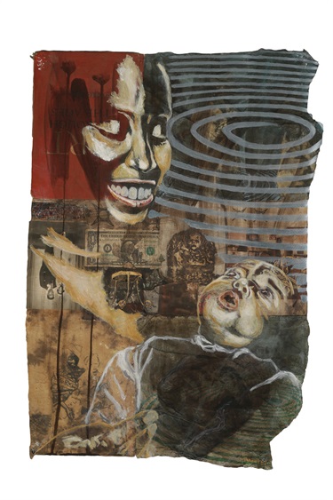 An abstract artwork. 