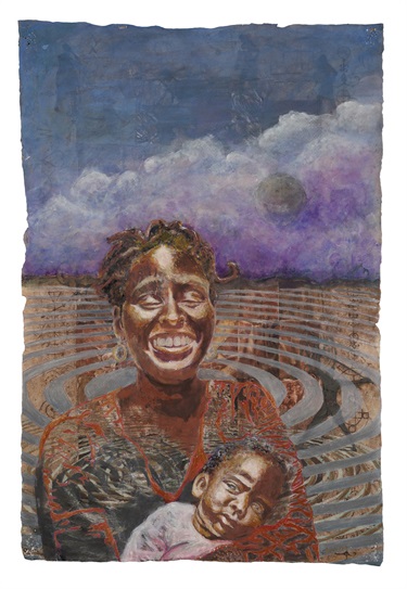 An abstract artwork. 