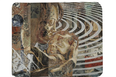 An abstract artwork. 