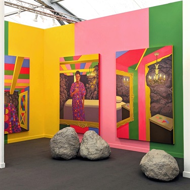 Artwork in a gallery. 