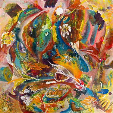 An abstract painting.