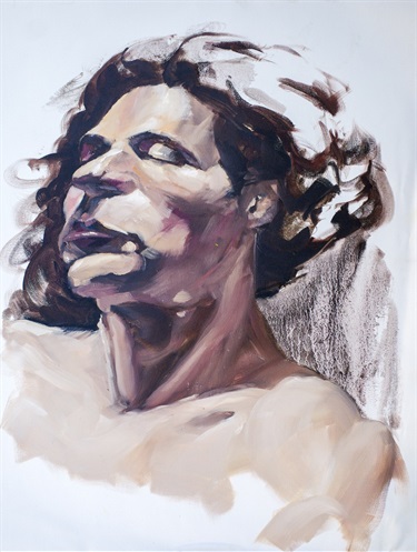 A painting of a person.