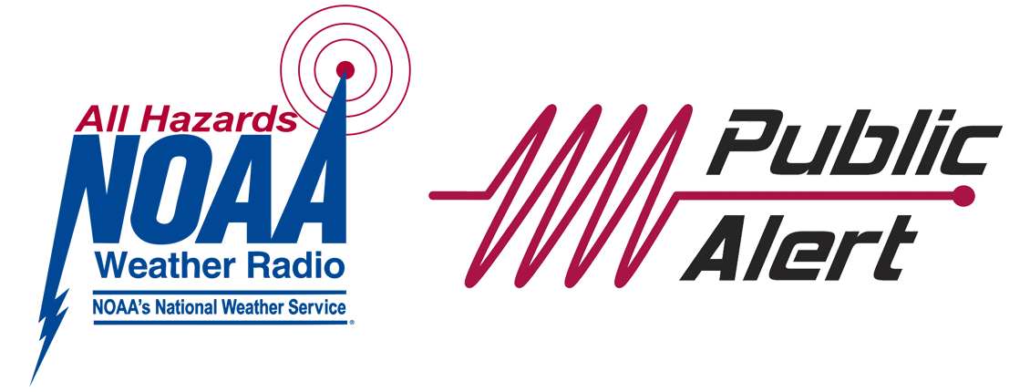 NOAA Weather Radio logo next to the Public Alert icon that you should be on the packaging when buying a weather radio.