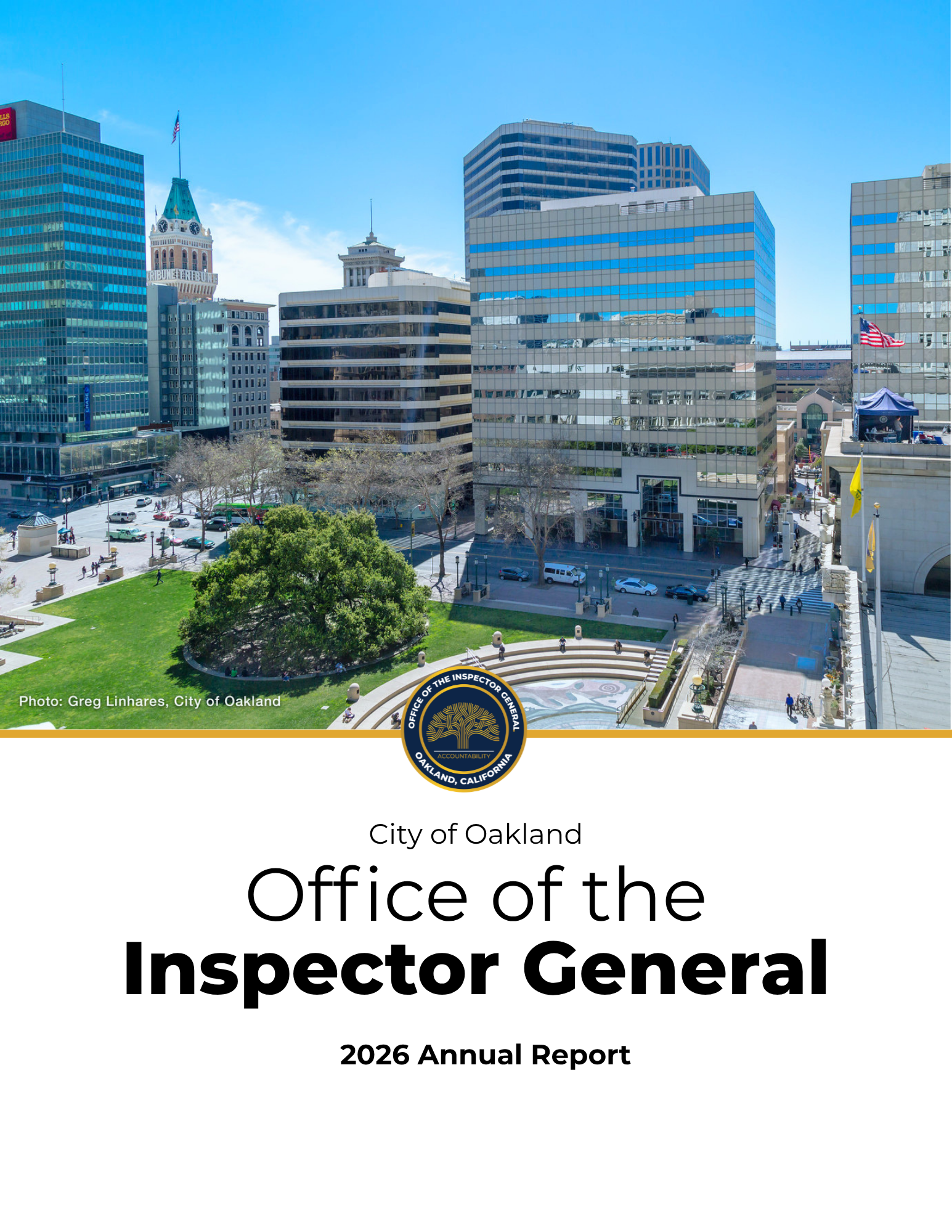 2026 OIG Annual Report Cover Page