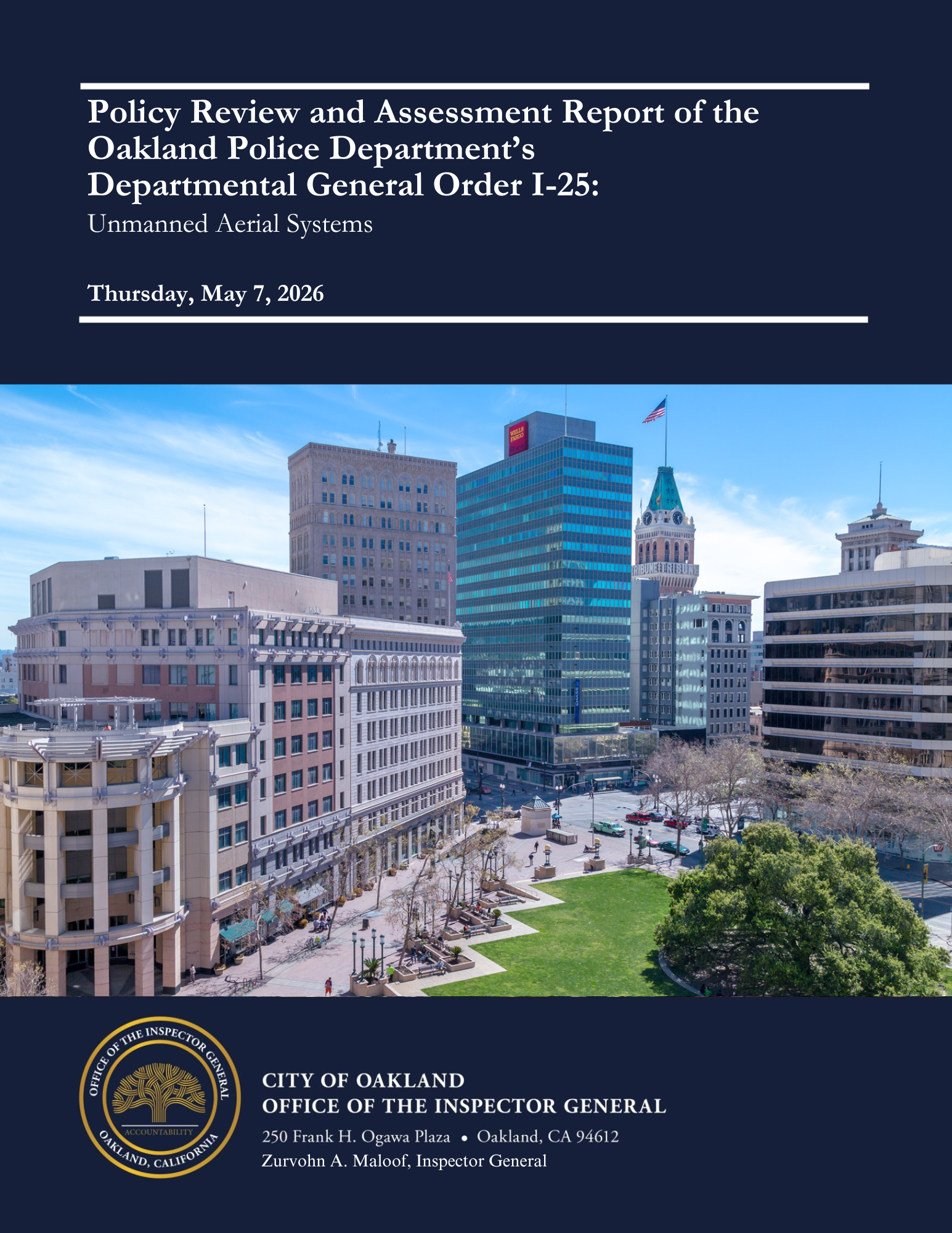 Policy Review of DG0 I-25 Cover Page