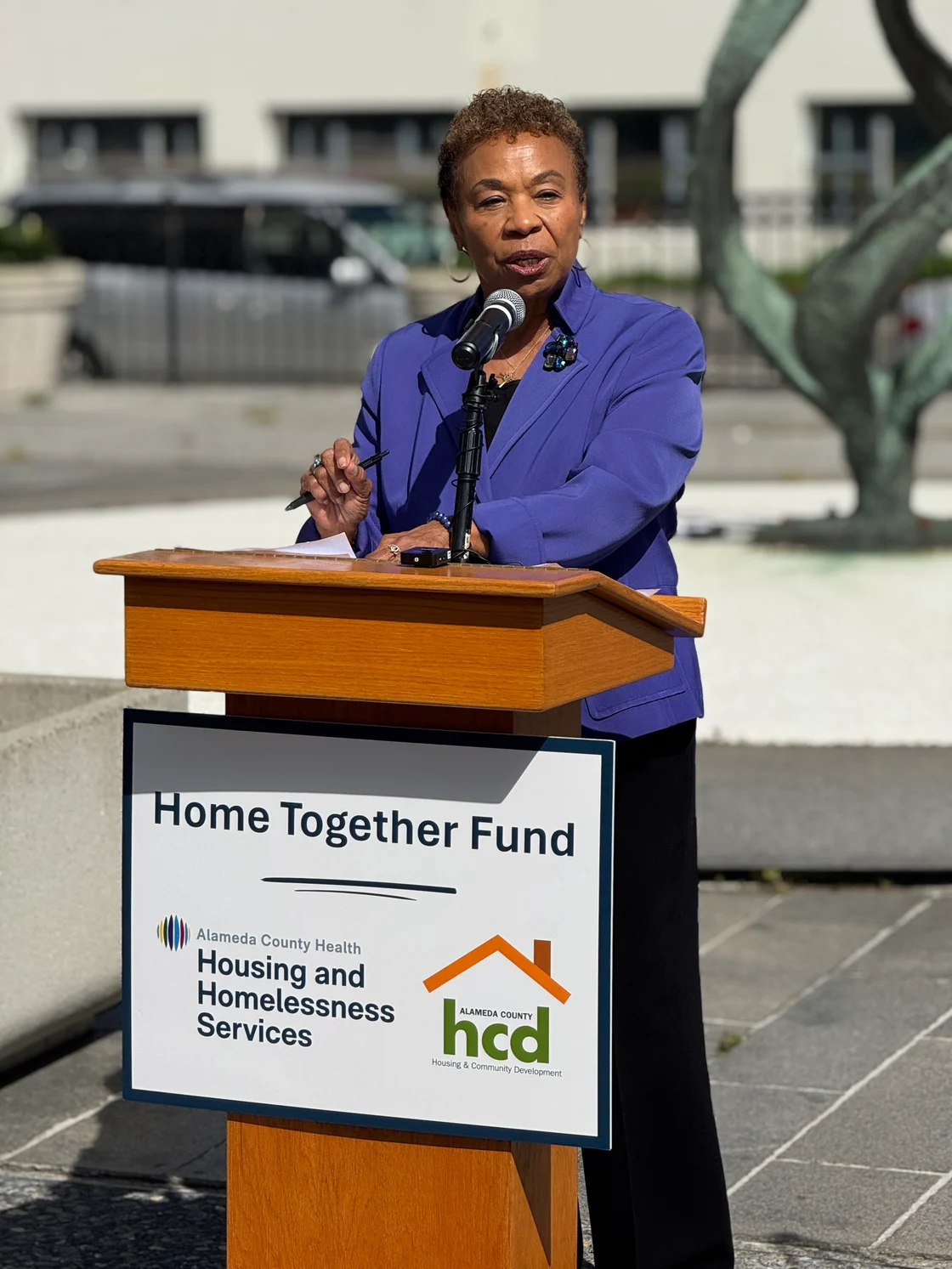 Mayor Lee at the Home Together Fund press conference.