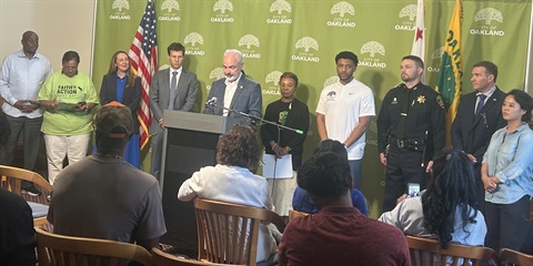 press conference on illegal dumping