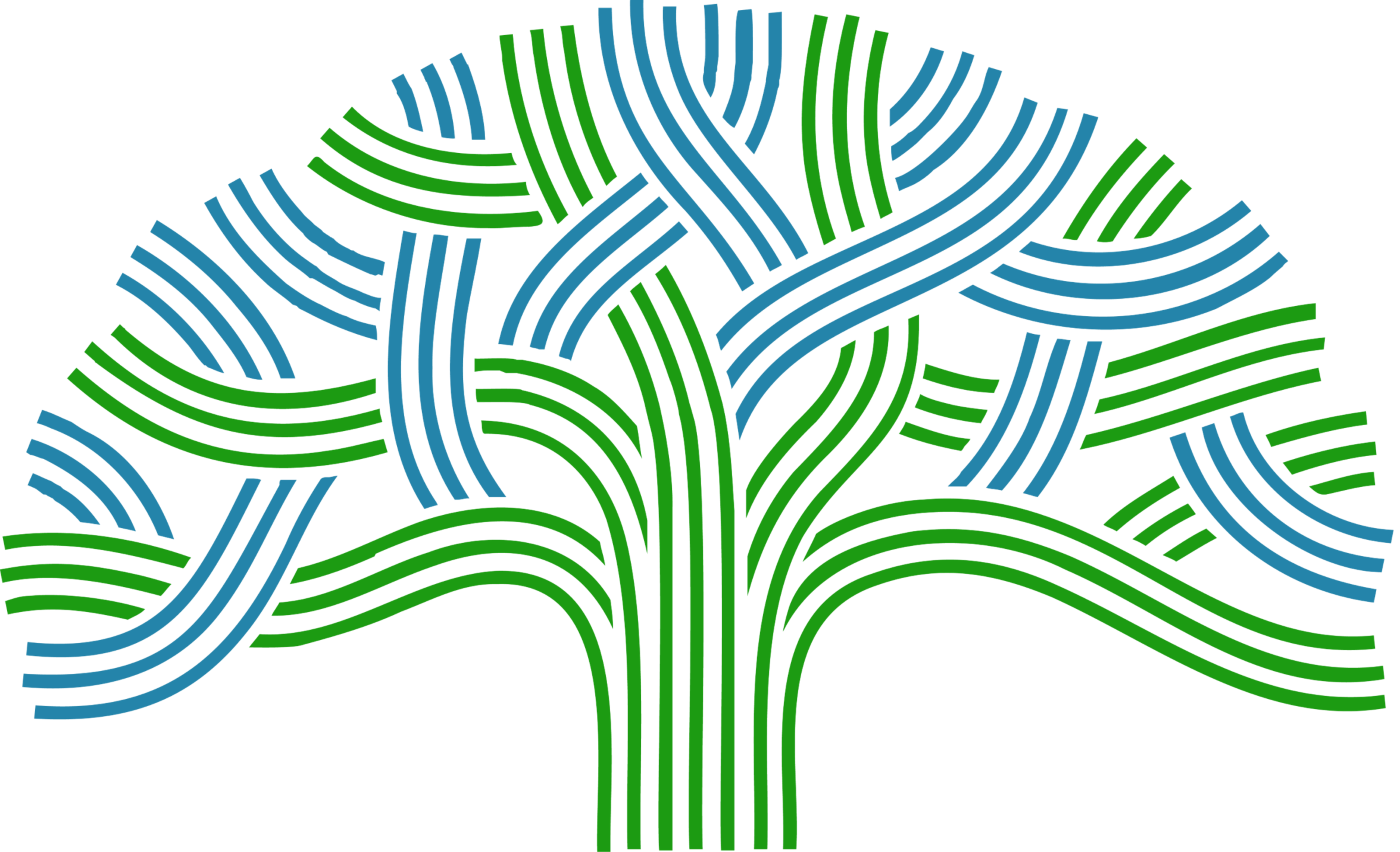 Oakland Tree Blue & Green